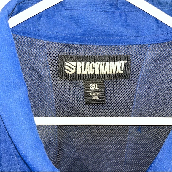 Blackhawk! Men's size 3XL Blue Tac Convertible Long Sleeve Shirt Button Up - Picture 2 of 3